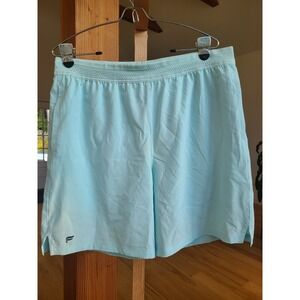 Fabletics Men's The 7" Fundamental Short Blue Sky Size L w/liner